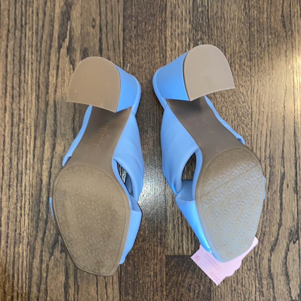 NWT Sam & Libby Periwinkle Jovanna Sandals With Block Heel Size 10 - Picture 7 of 8